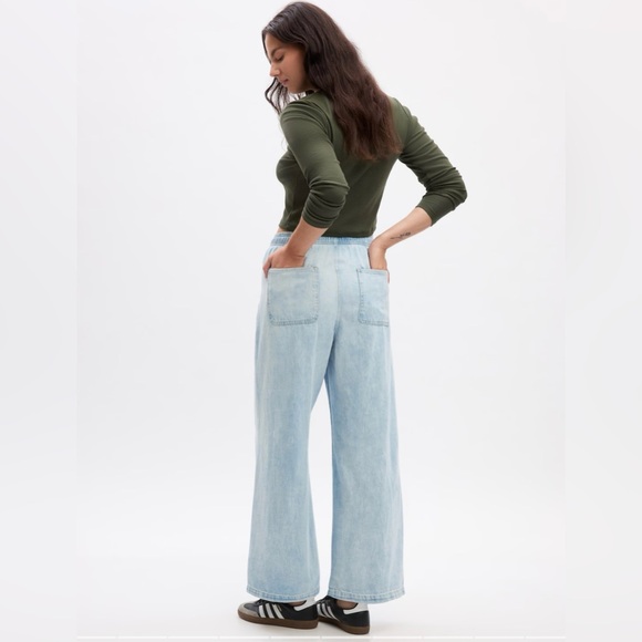 GAP Factory Light Blue Wide Leg Pants - Picture 6 of 6
